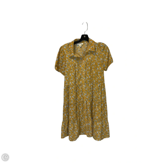 Dress Casual Short By Monteau In Yellow, Size: M