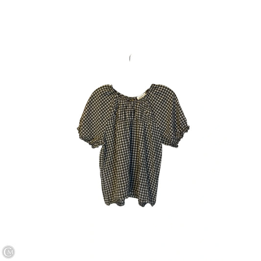 Top Short Sleeve By Bohme In Green, Size: L