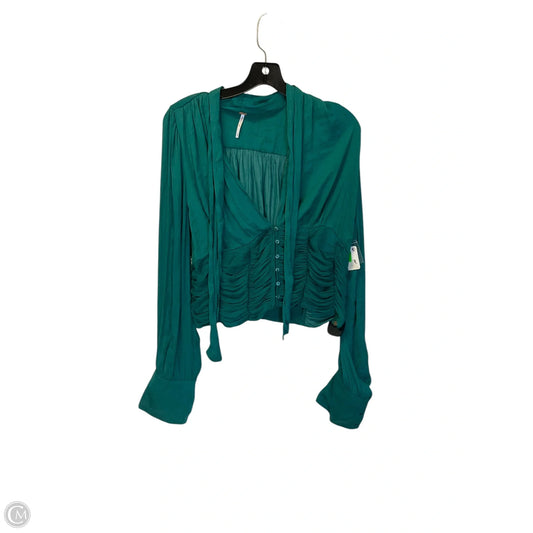 Top Long Sleeve By Free People In Green, Size: L