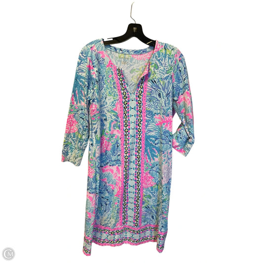 Dress Designer By Lilly Pulitzer In Blue & Pink, Size: M
