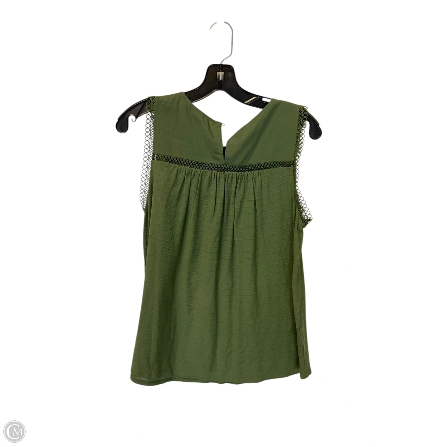 Top Sleeveless By Loft In Green, Size: S