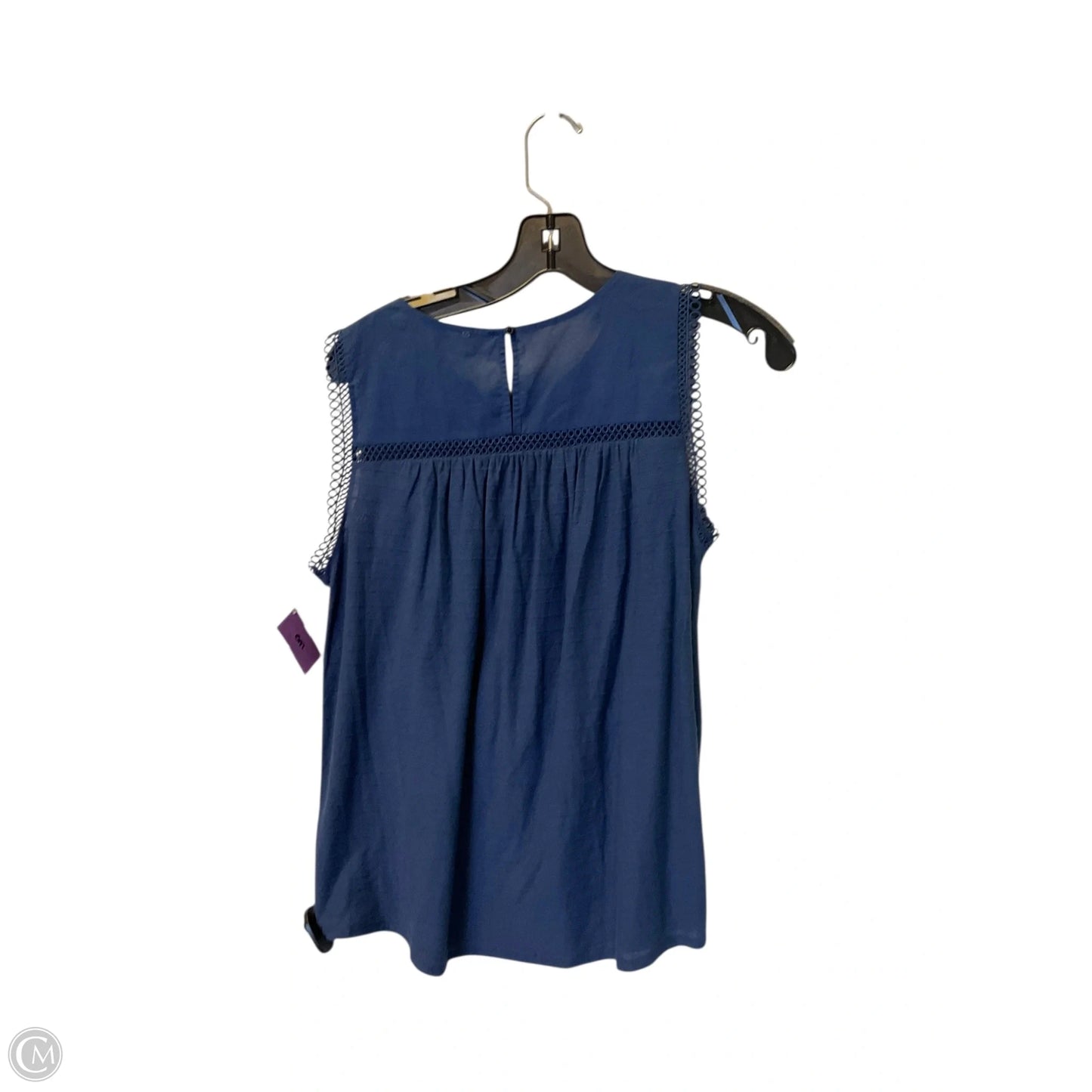 Top Sleeveless By Loft In Navy, Size: S