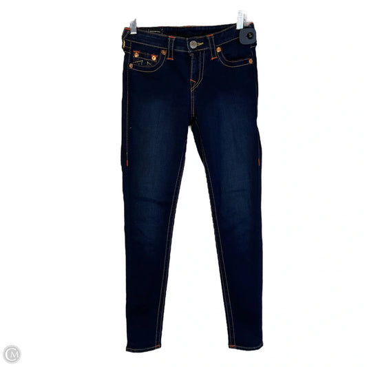 Jeans Skinny By True Religion In Blue Denim, Size: 4