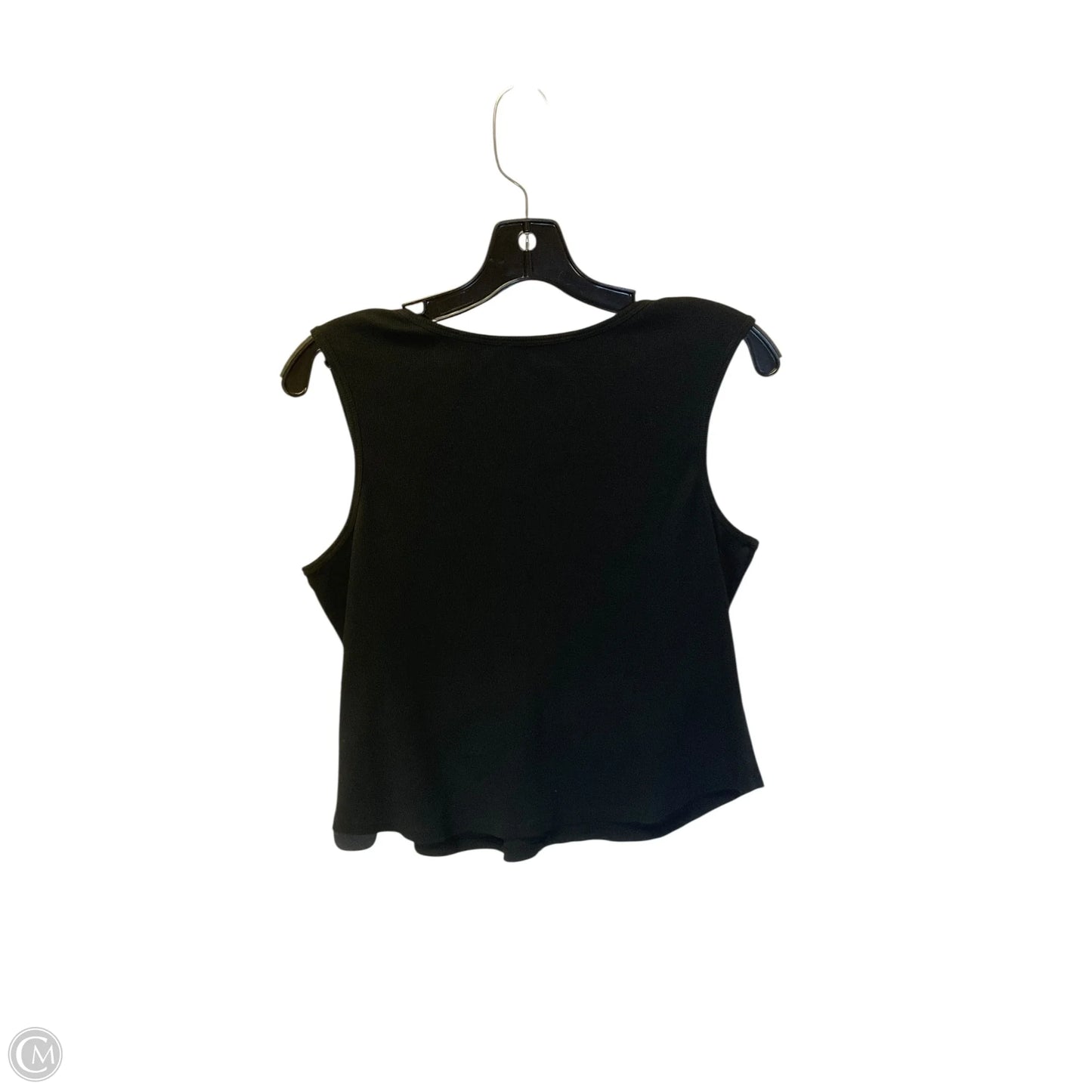 Top Sleeveless By Clothes Mentor In Black, Size: L