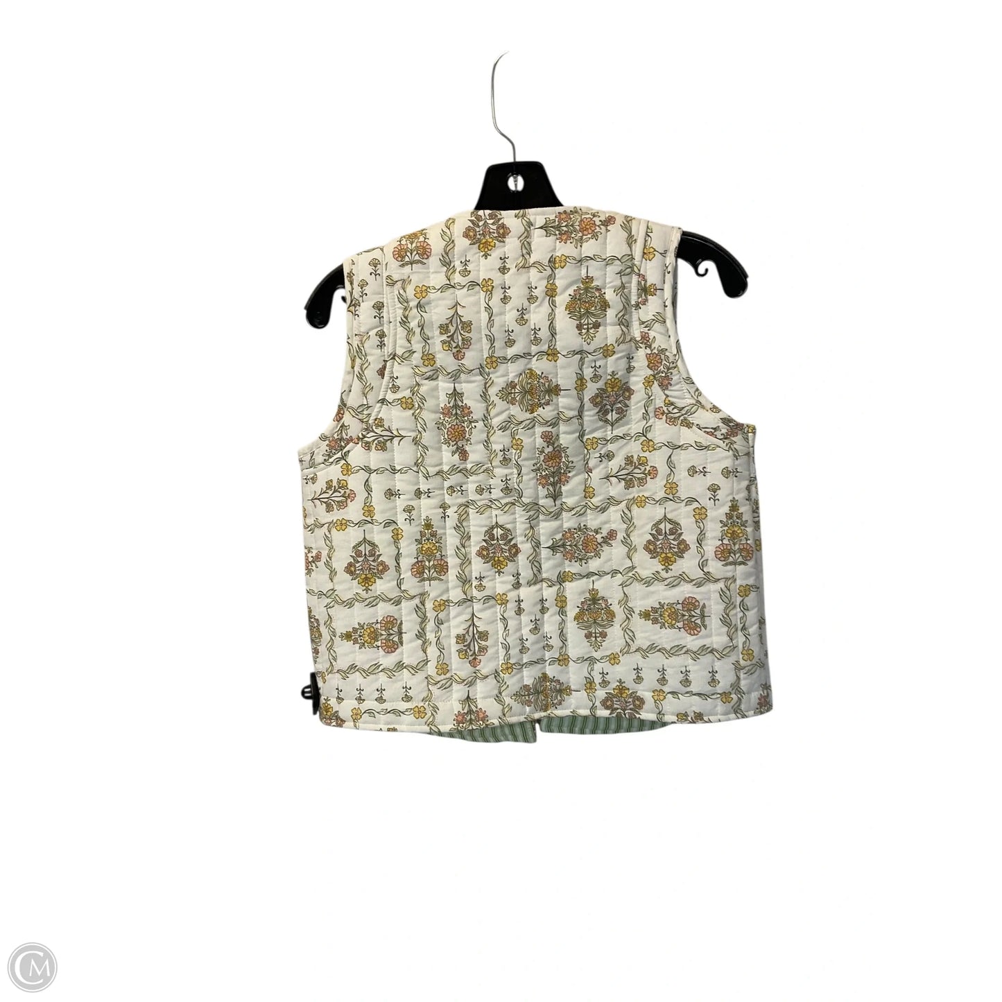 Vest Puffer & Quilted By Japna In Cream, Size: M