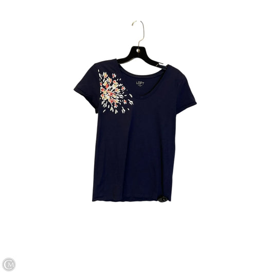 Top Short Sleeve Basic By Loft In Navy, Size: Xs