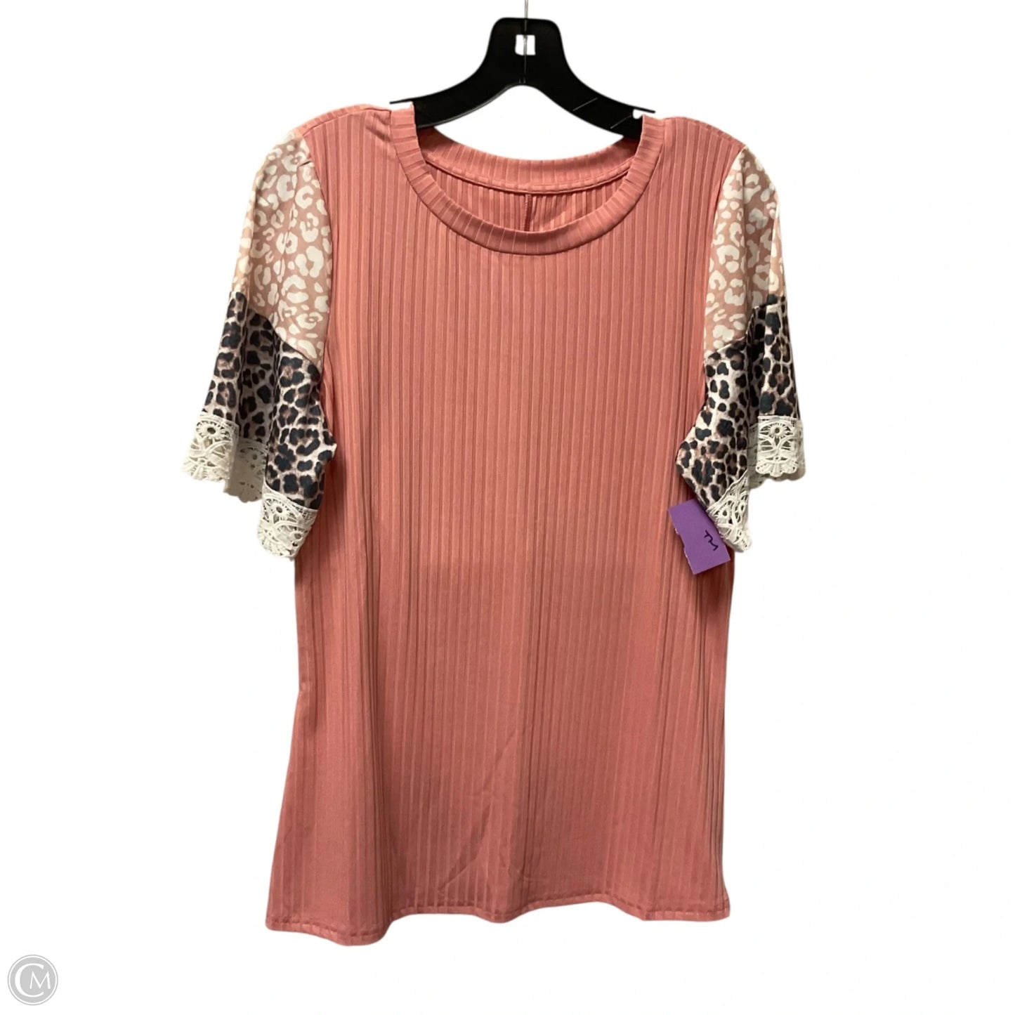 Top Short Sleeve By Clothes Mentor In Pink, Size: M