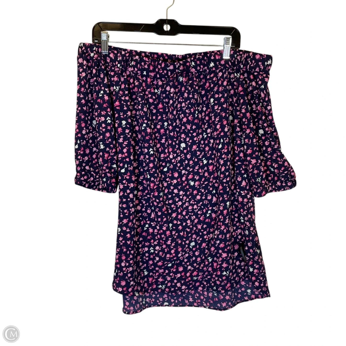 Top Short Sleeve By Michael By Michael Kors In Navy, Size: L