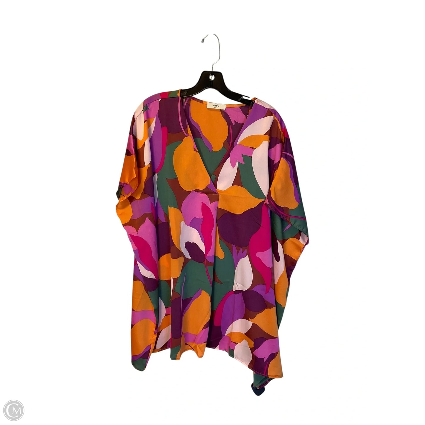 Top Short Sleeve By Entro In Multi-colored, Size: 1x