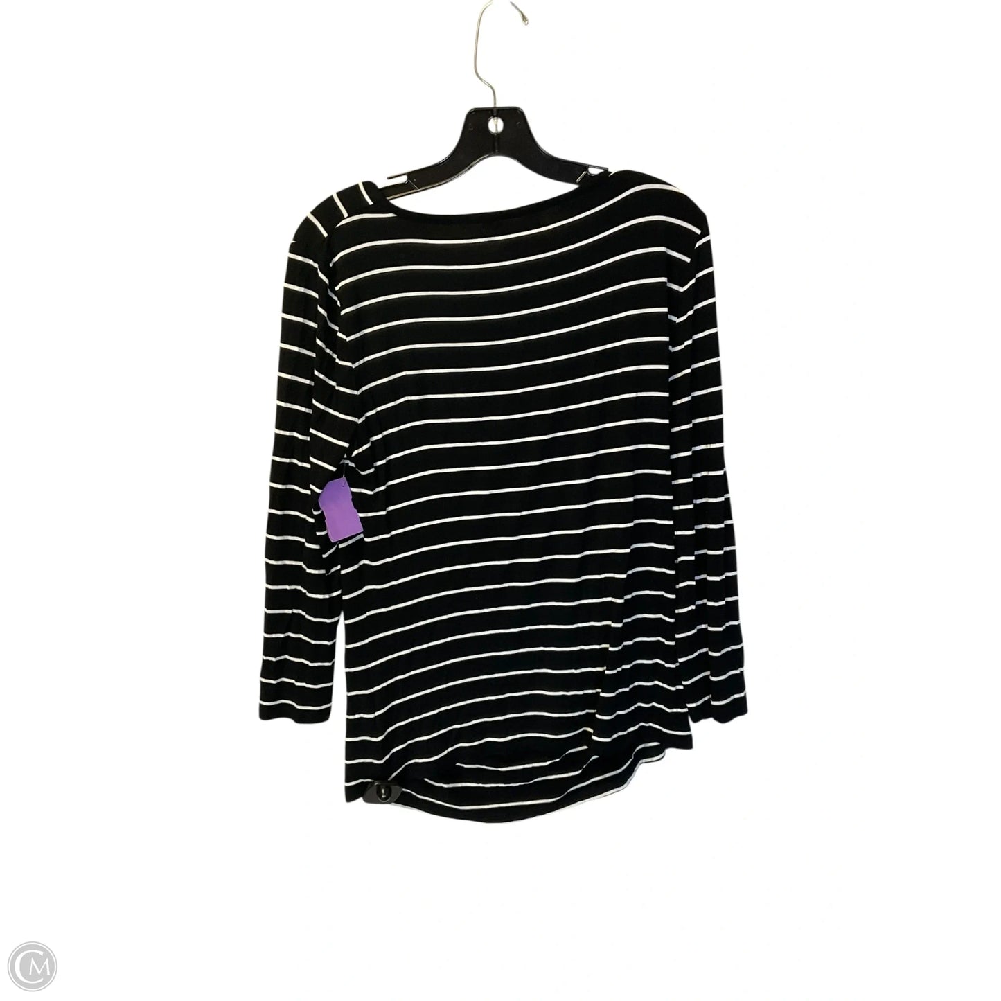 Top Long Sleeve By Michael By Michael Kors In Striped Pattern, Size: L