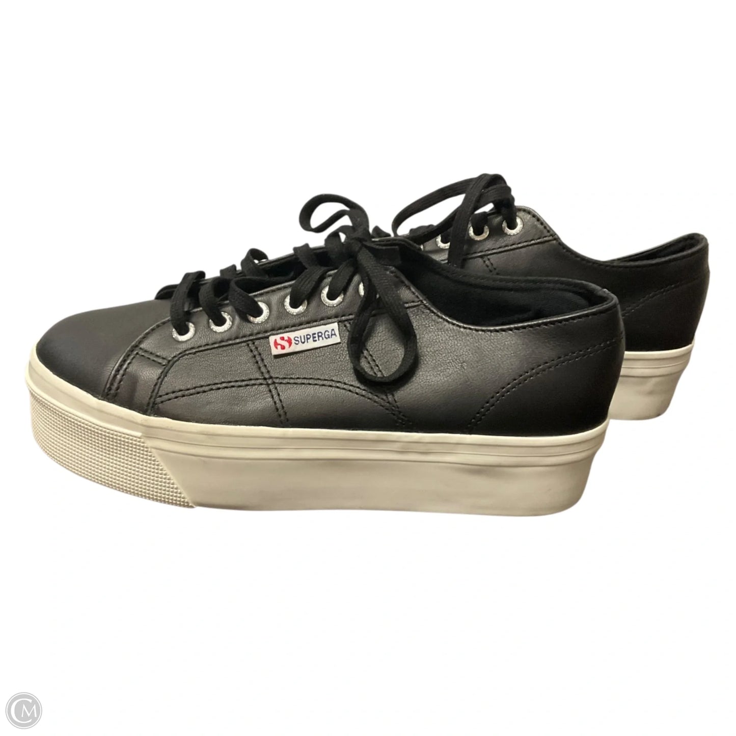 Shoes Sneakers By Superga In Black, Size: 9