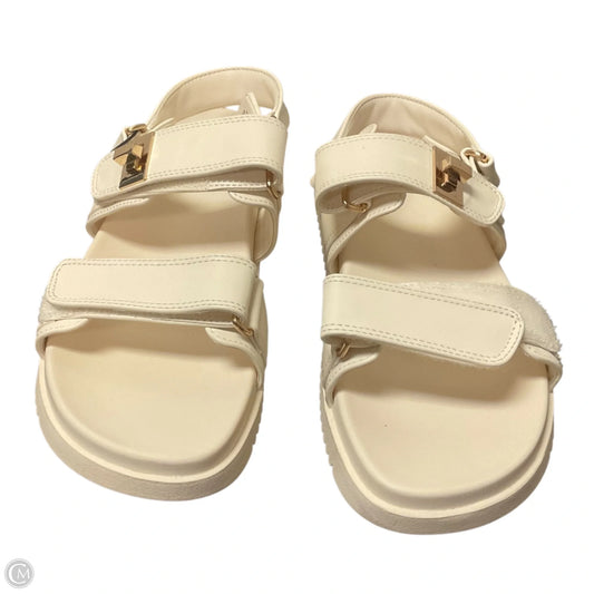Sandals Flats By A New Day In Cream, Size: 10