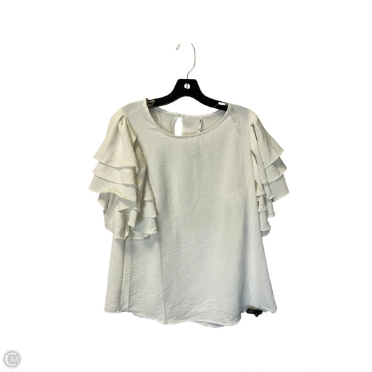 Top Short Sleeve By Clothes Mentor In Yellow, Size: L