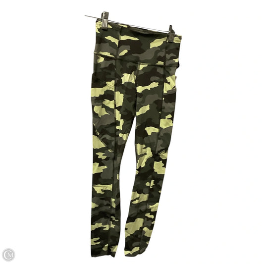 Athletic Leggings By Lululemon In Camouflage Print, Size: 2