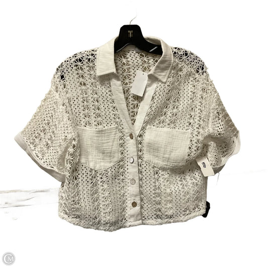Top Short Sleeve By Hyfve In White, Size: S