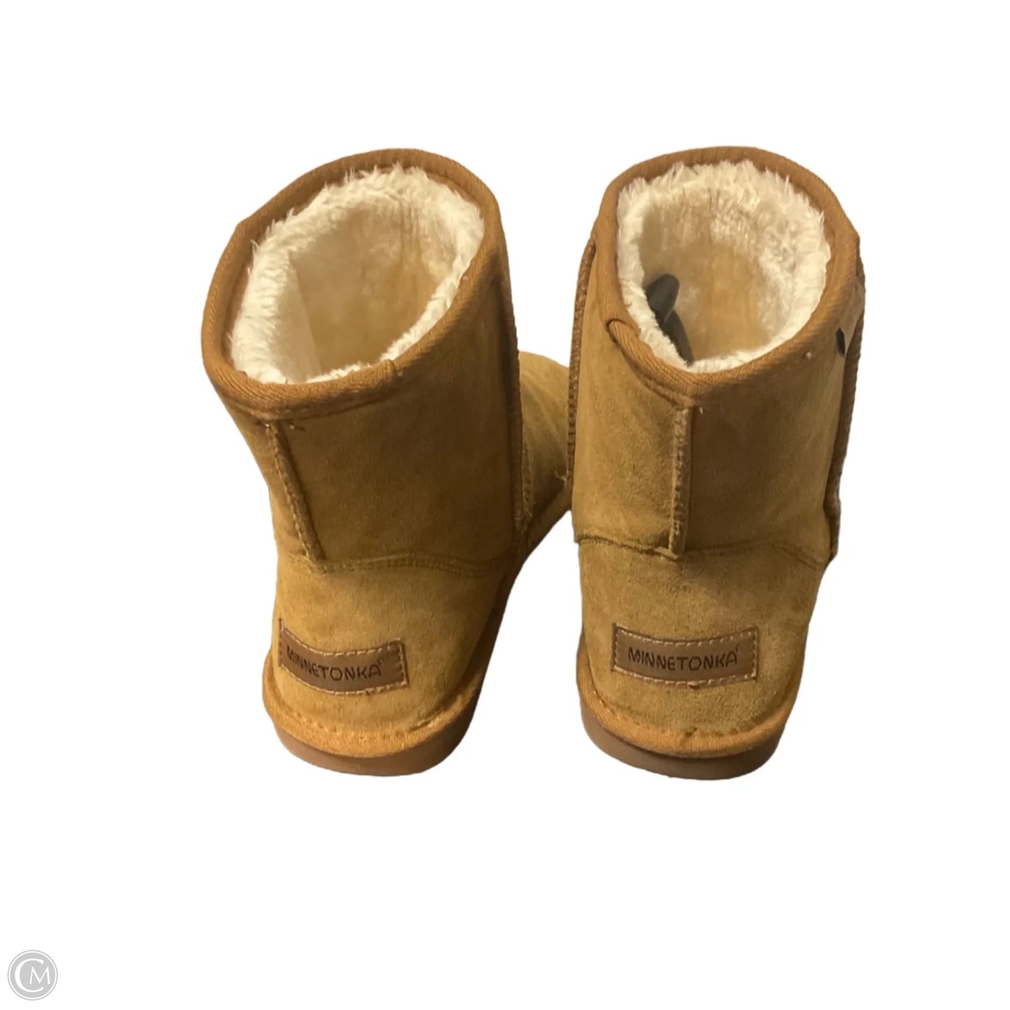 Boots Ankle Flats By Minnetonka In Brown, Size: 8