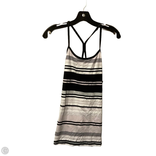 Athletic Tank Top By Lululemon In Striped Pattern, Size: M