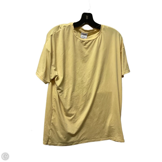 Athletic Top Short Sleeve By Gym Shark In Yellow, Size: S
