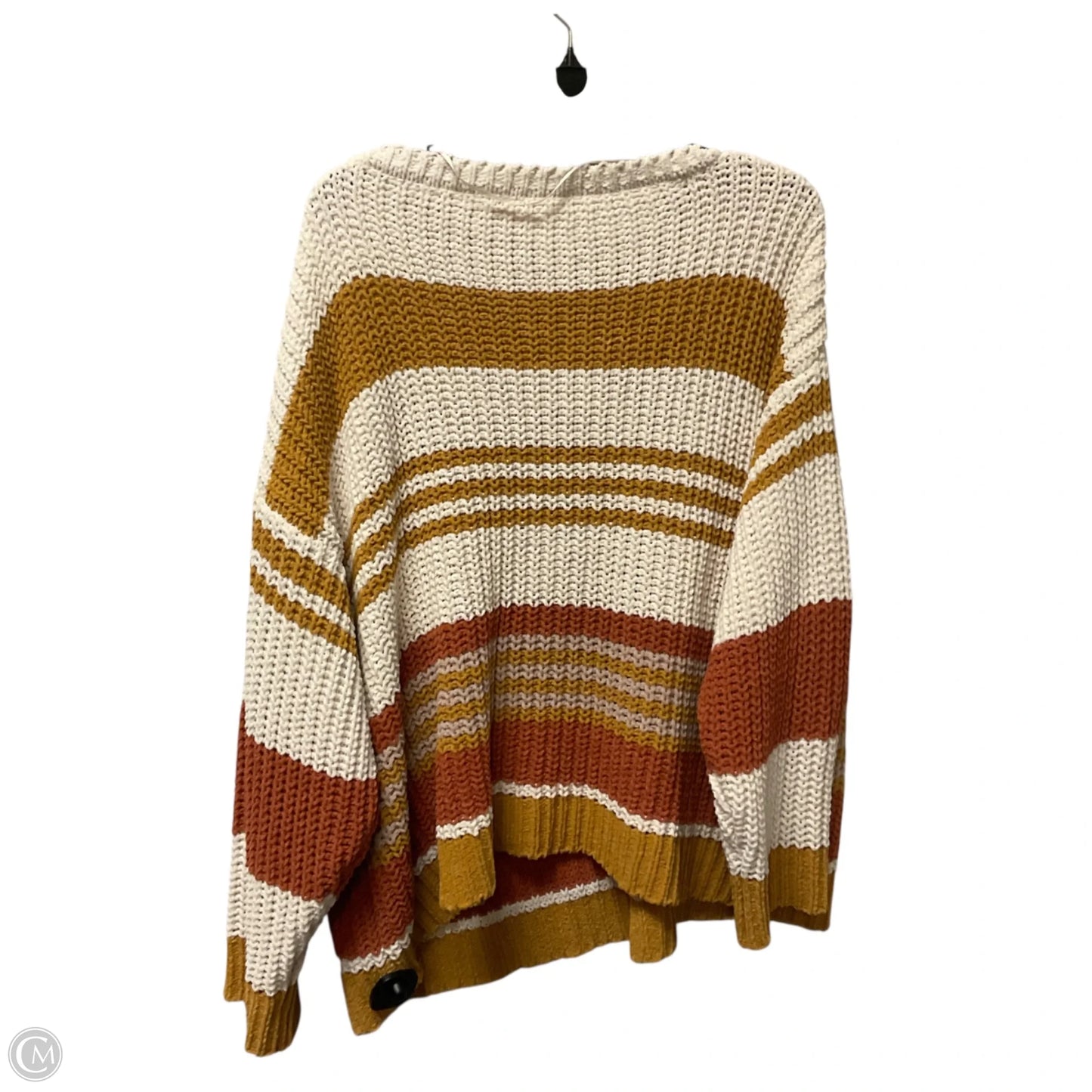 Sweater By By Together In Cream & Yellow, Size: M