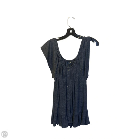Top Short Sleeve By Lucky Brand In Navy, Size: M
