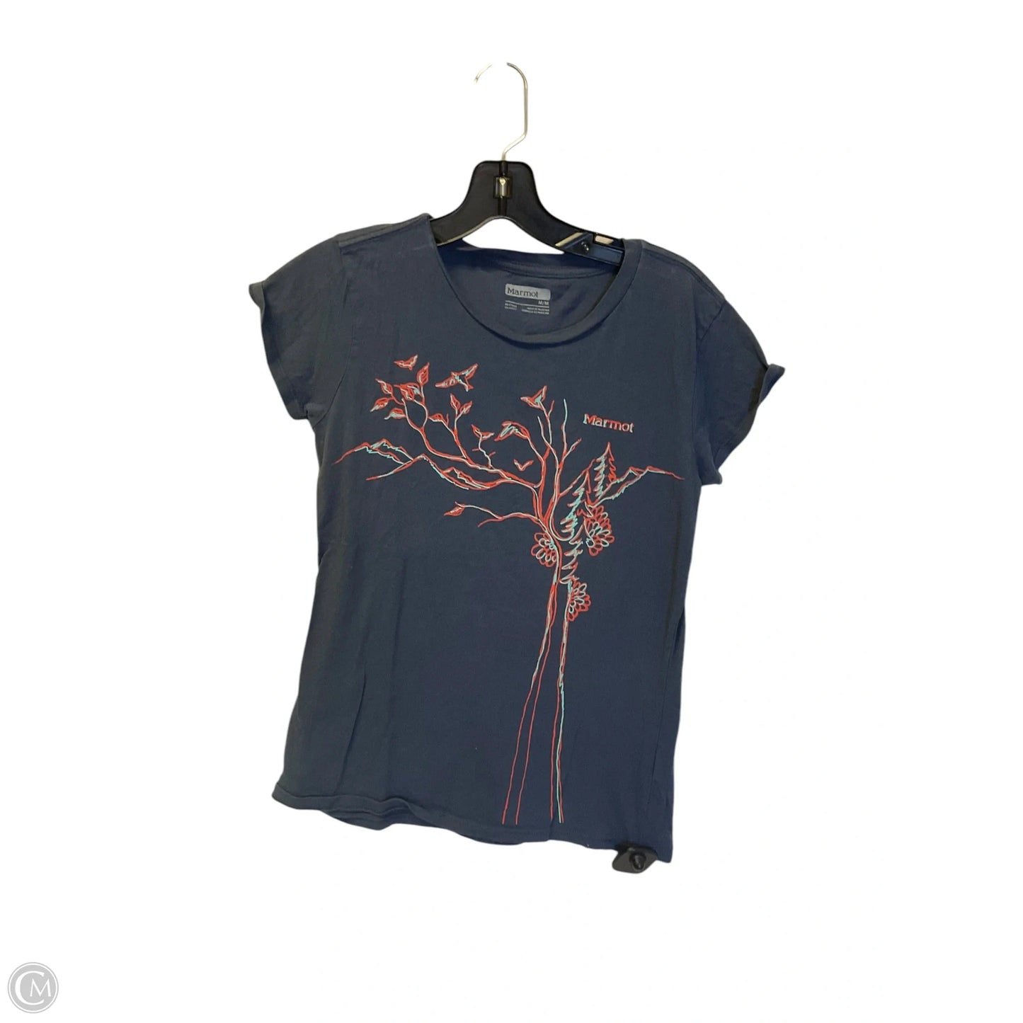 Top Short Sleeve Basic By Marmot In Navy, Size: M