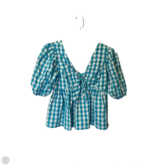 Top Short Sleeve Designer By Lilly Pulitzer In Blue, Size: 2