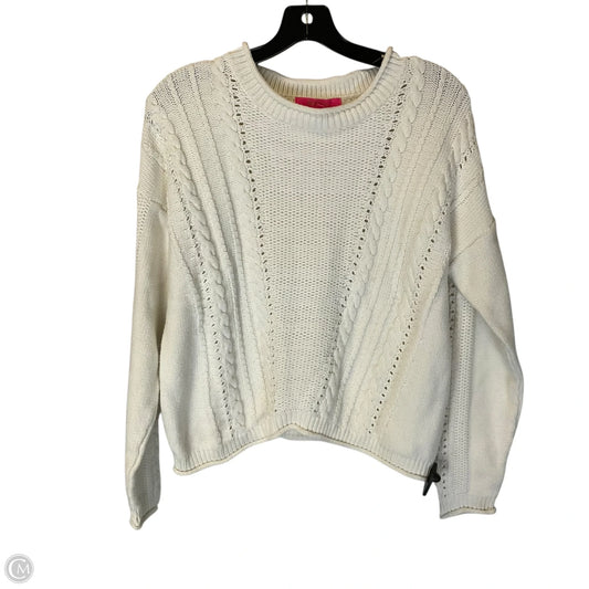 Sweater Designer By Lilly Pulitzer In White, Size: L