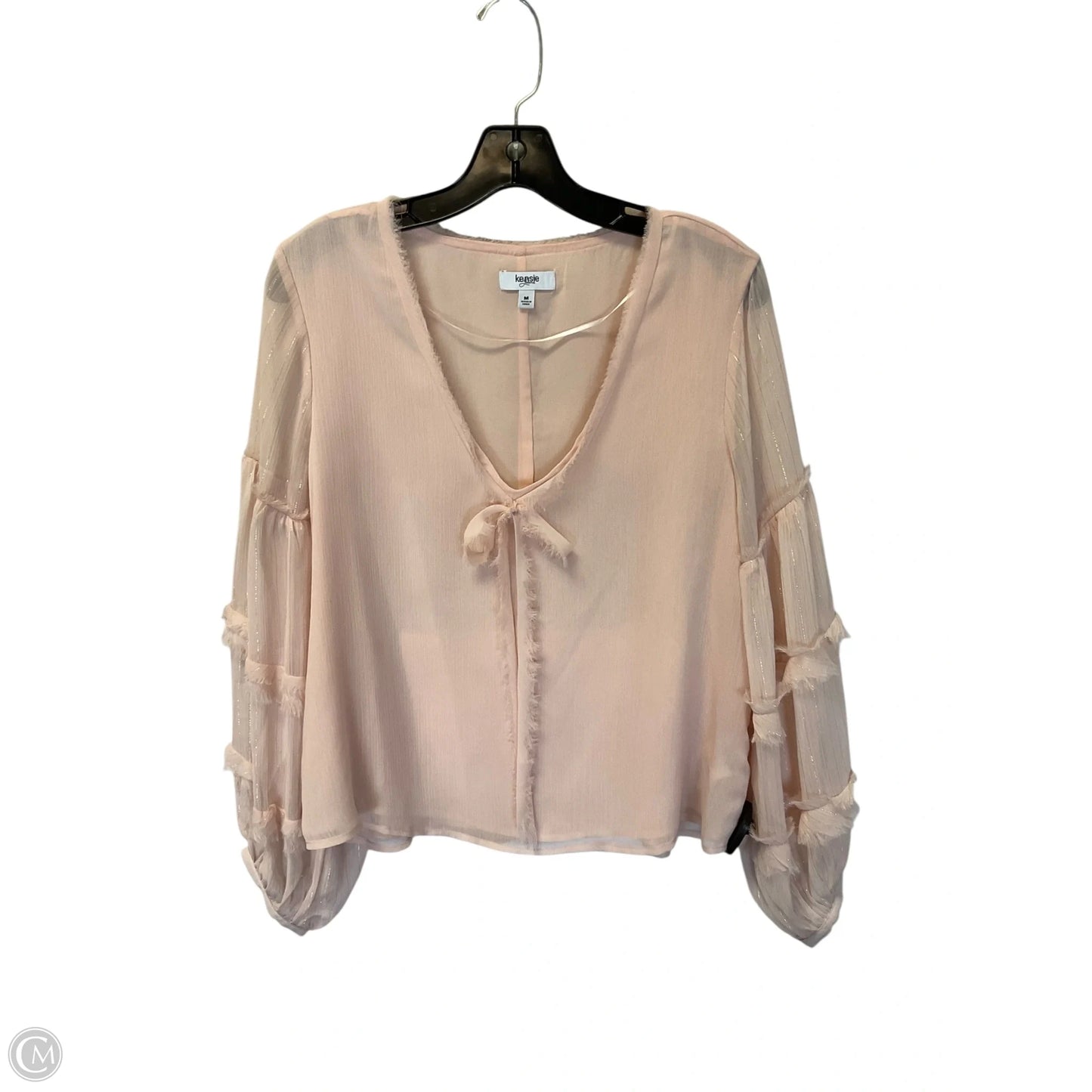 Top Long Sleeve By Kensie In Pink, Size: M
