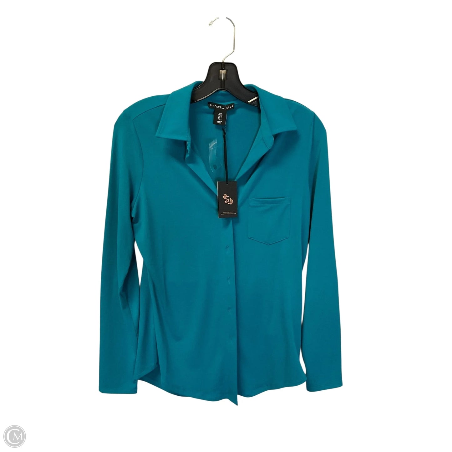 Top Long Sleeve Basic By Clothes Mentor In Blue, Size: S