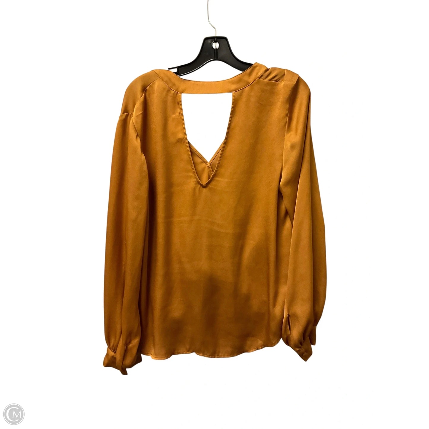 Top Long Sleeve By Band Of Gypsies In Yellow, Size: L