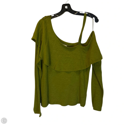 Top Long Sleeve By Anthropologie In Green, Size: L
