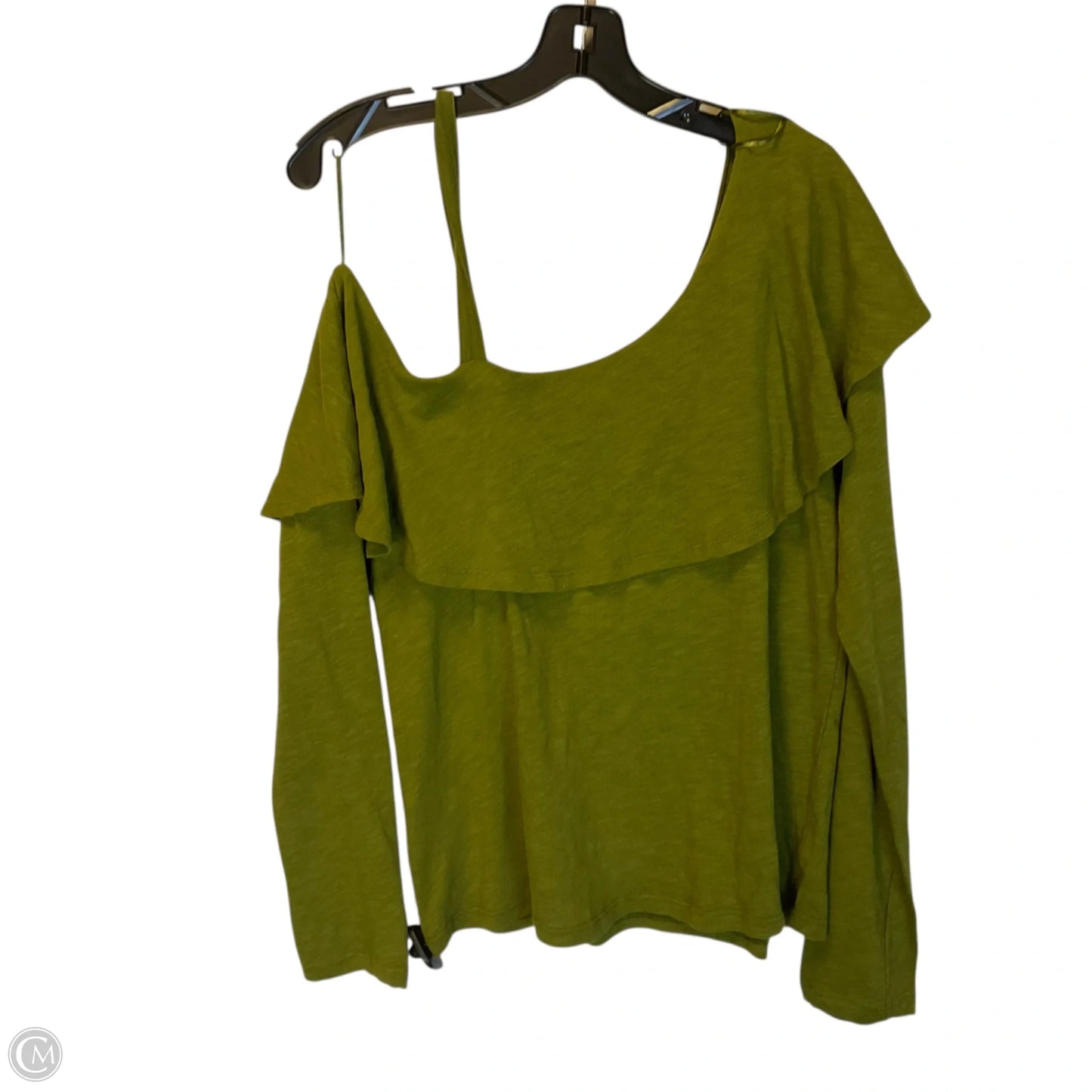 Top Long Sleeve By Anthropologie In Green, Size: L