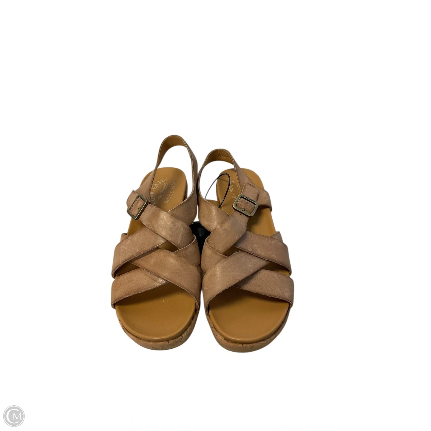 Sandals Heels Wedge By Kork Ease In Tan, Size: 7