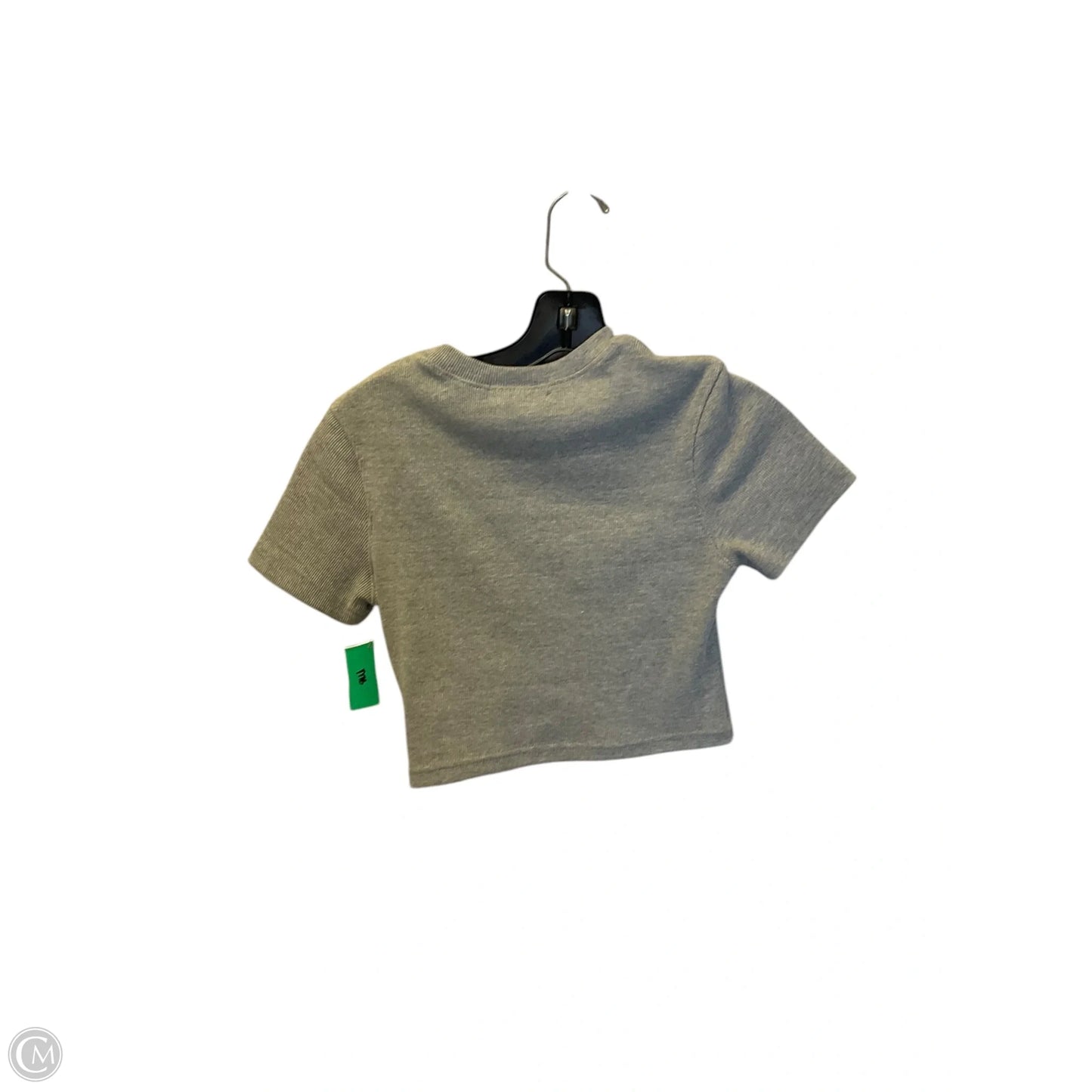 Top Short Sleeve By Pretty Little Thing In Grey, Size: S