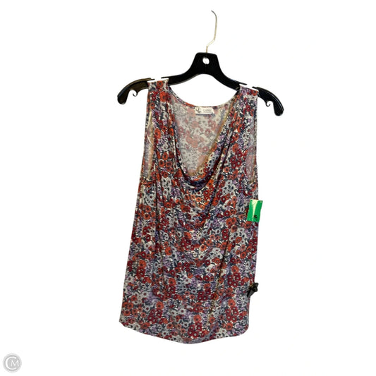 Top Sleeveless By Carve Designs In Floral Print, Size: S