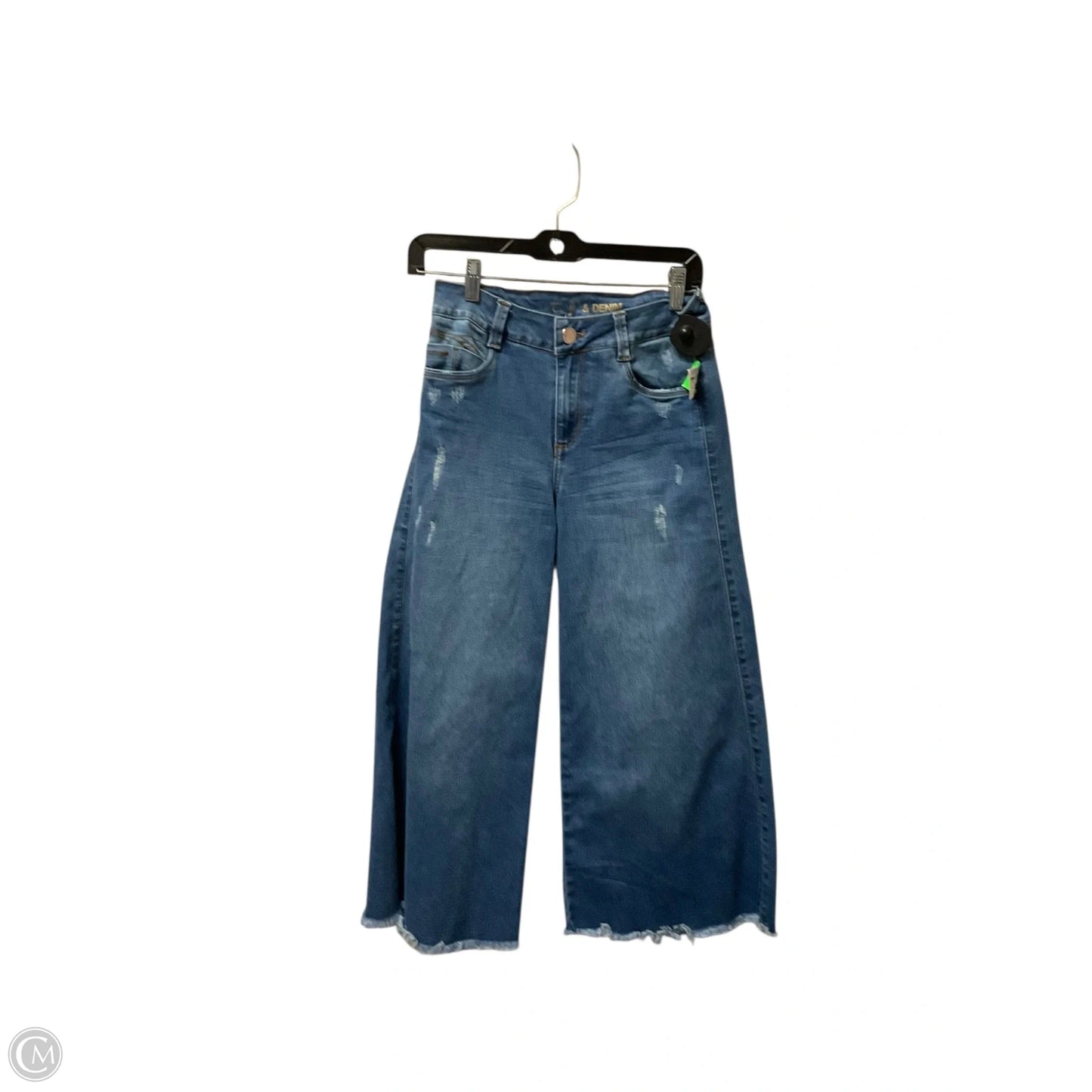 Jeans Cropped By Clothes Mentor In Blue Denim, Size: 6
