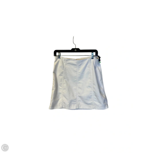 Skirt Mini & Short By Free People In White Denim, Size: 10
