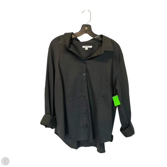 Top Long Sleeve By Chicos In Black, Size: 1x
