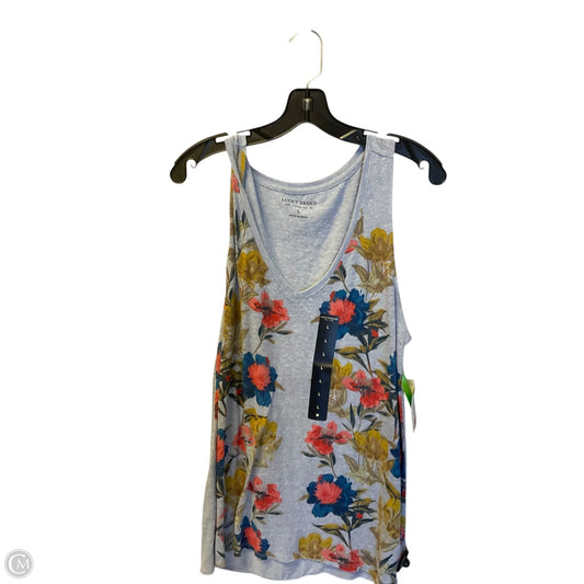 Top Sleeveless By Lucky Brand In Blue & Brown, Size: L