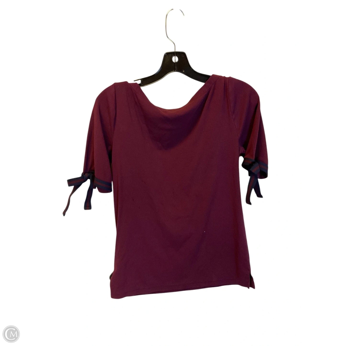 Top Short Sleeve By Lauren By Ralph Lauren In Purple, Size: L