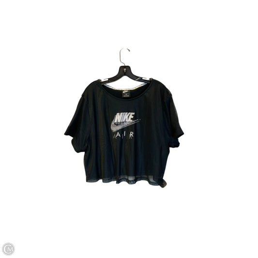 Athletic Top Short Sleeve By Nike Apparel In Black, Size: 2x