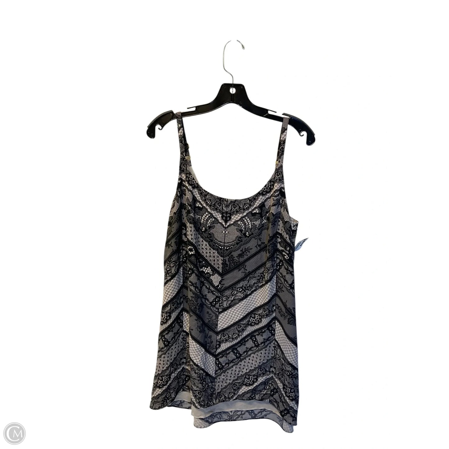 Top Sleeveless By Cabi In Black & Tan, Size: M
