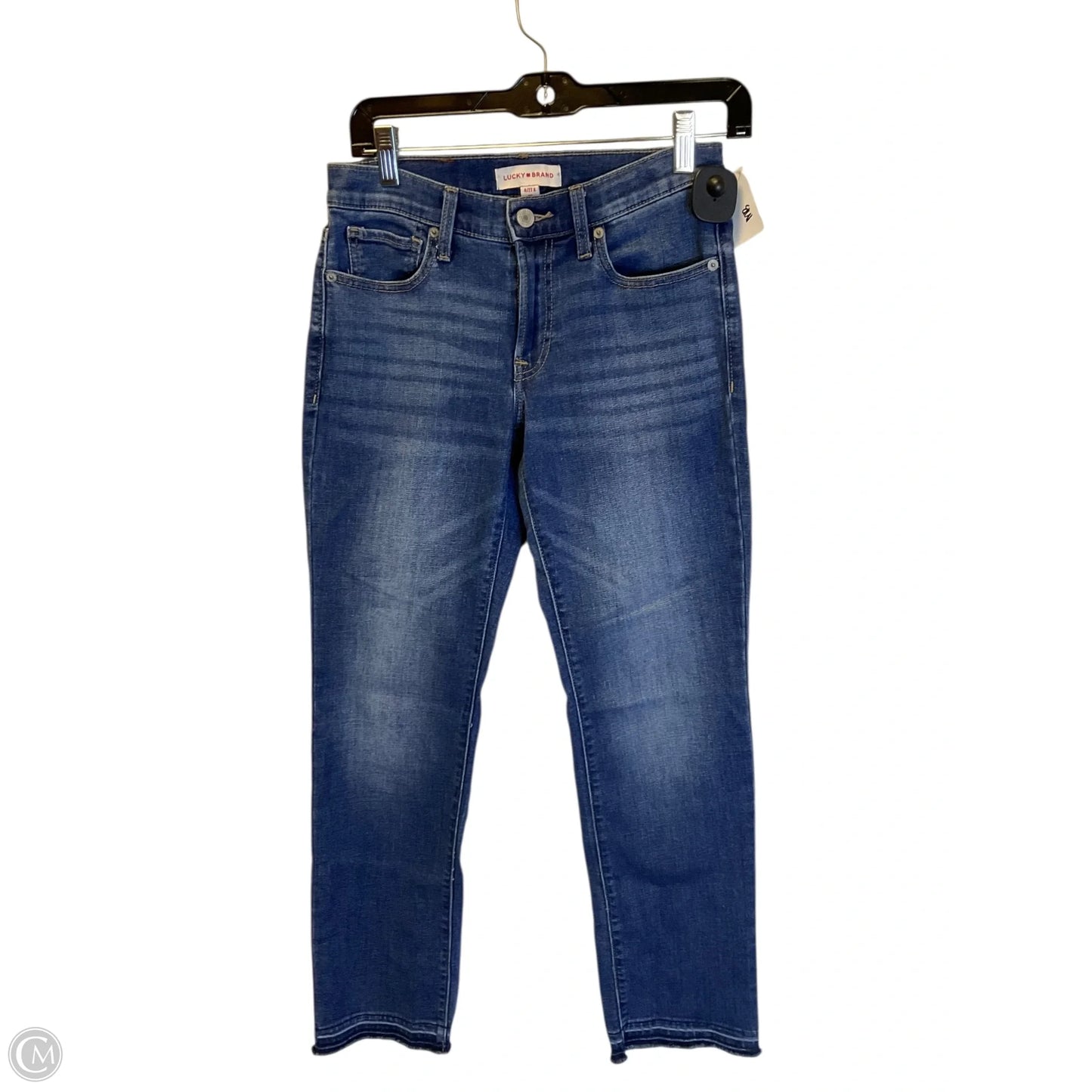 Jeans Straight By Lucky Brand In Blue Denim, Size: 4