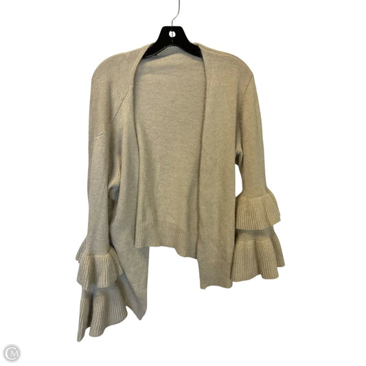 Sweater Cardigan By Pol In Tan, Size: S