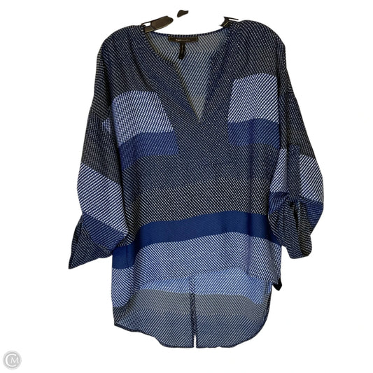 Top Short Sleeve By Bcbgmaxazria In Blue, Size: M