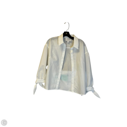 Top Long Sleeve By Anthropologie In White, Size: Xs