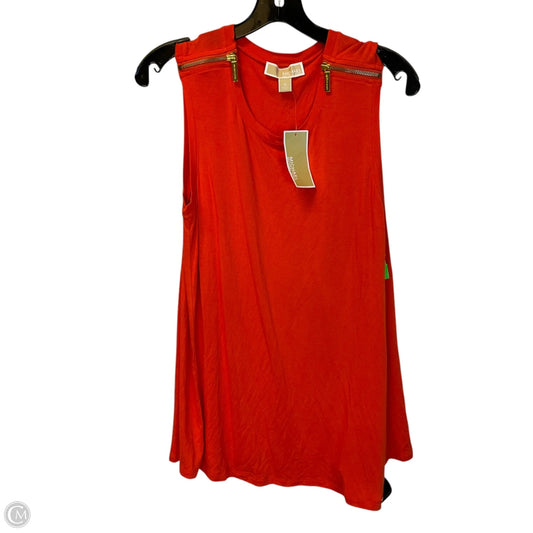 Top Sleeveless By Michael By Michael Kors In Orange, Size: M