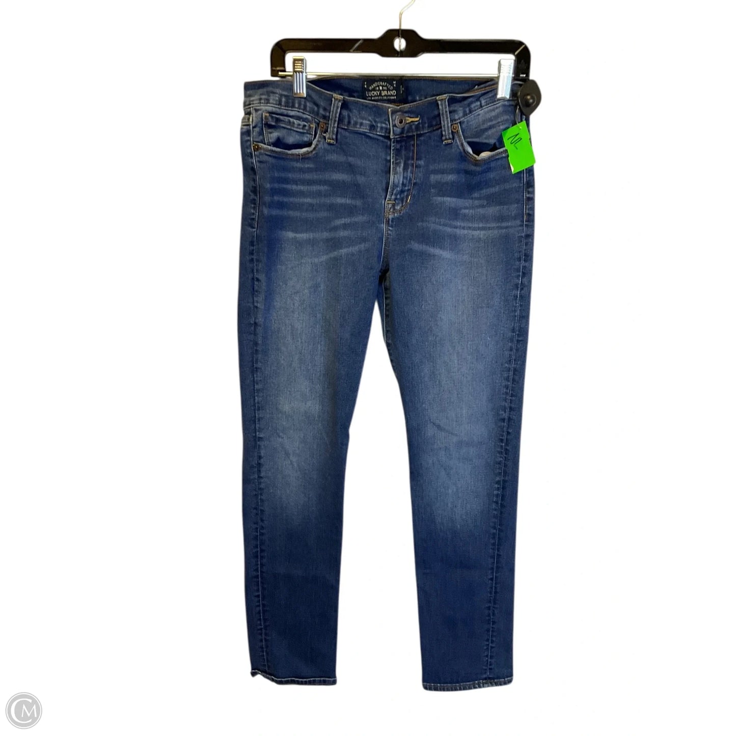 Jeans Straight By Lucky Brand In Blue Denim, Size: 8