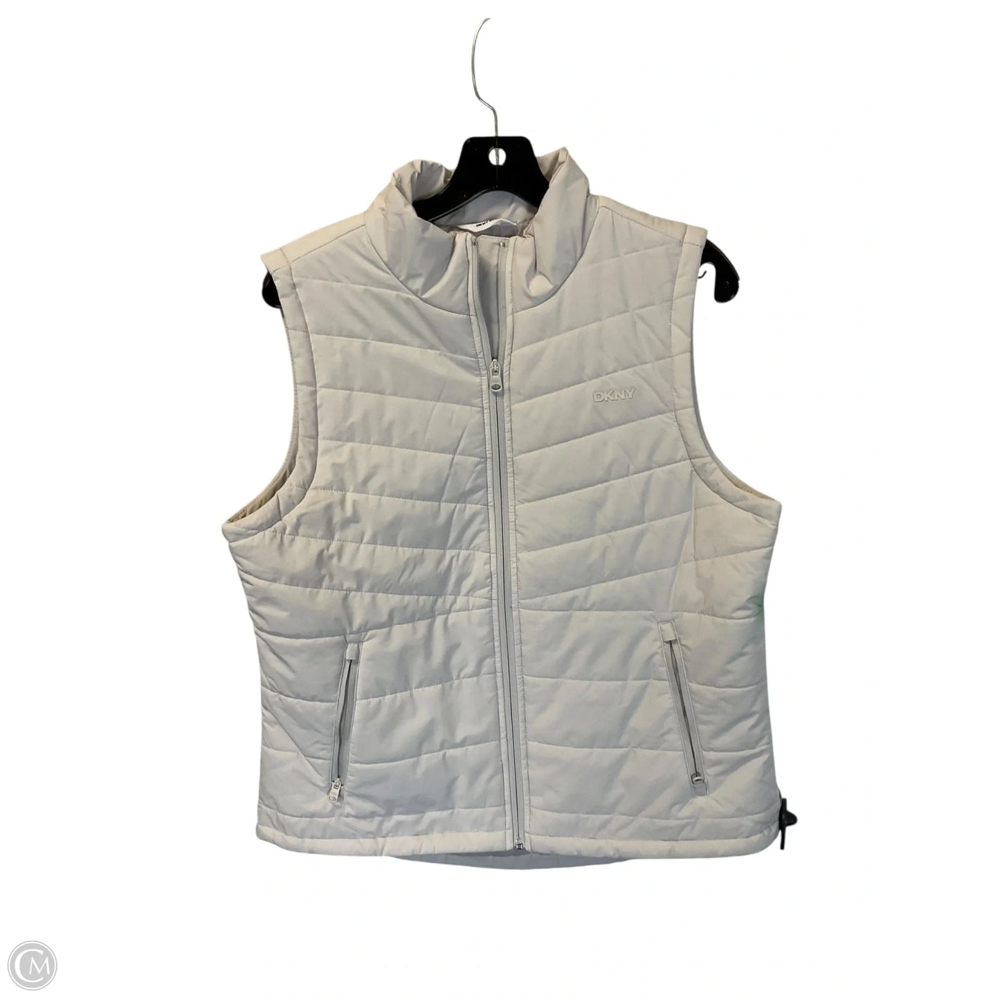 Vest Puffer & Quilted By Dkny In Cream, Size: M