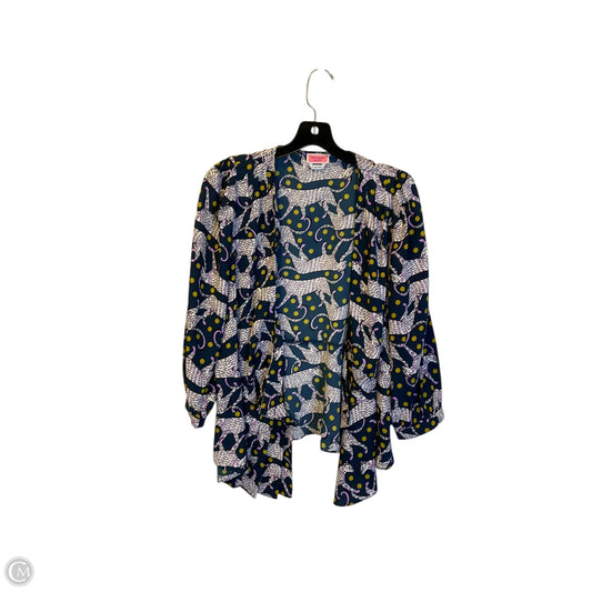 Top Long Sleeve Designer By Kate Spade In Blue & Purple, Size: S